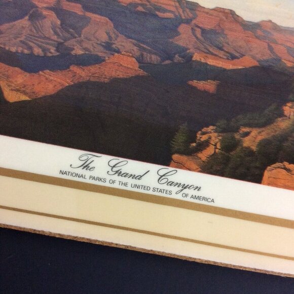 Pimpernel The Grand Canyon Coasters Set Of 6 Cork Backed Made in England - Picture 3 of 3